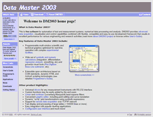 Tablet Screenshot of datamaster2003.com